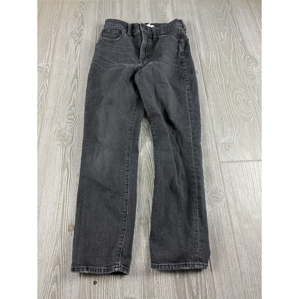 Madewell The Perfect Vintage Crop Jean Black Denim Size 26 Inseam 27